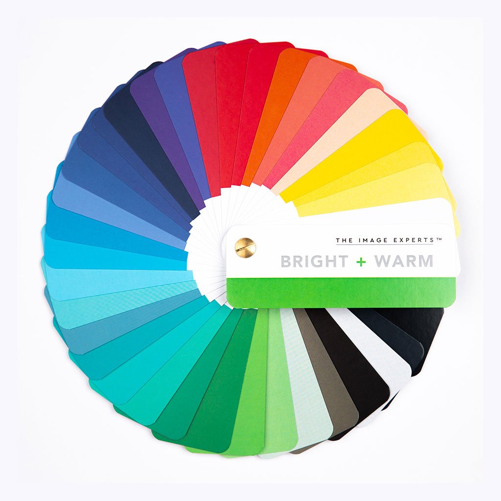 Bright + Warm colour fan for style consultants