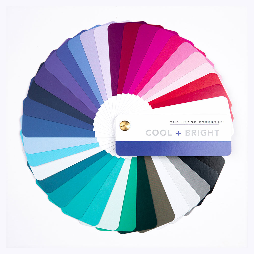 Cool + Bright colour fan for personal stylist