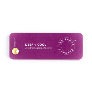 Deep + Cool colour fan - back - For use in colour analysis.