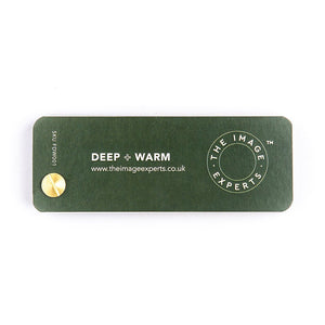 Deep + Warm colour fan - back. for use by image consultant in colour analysis