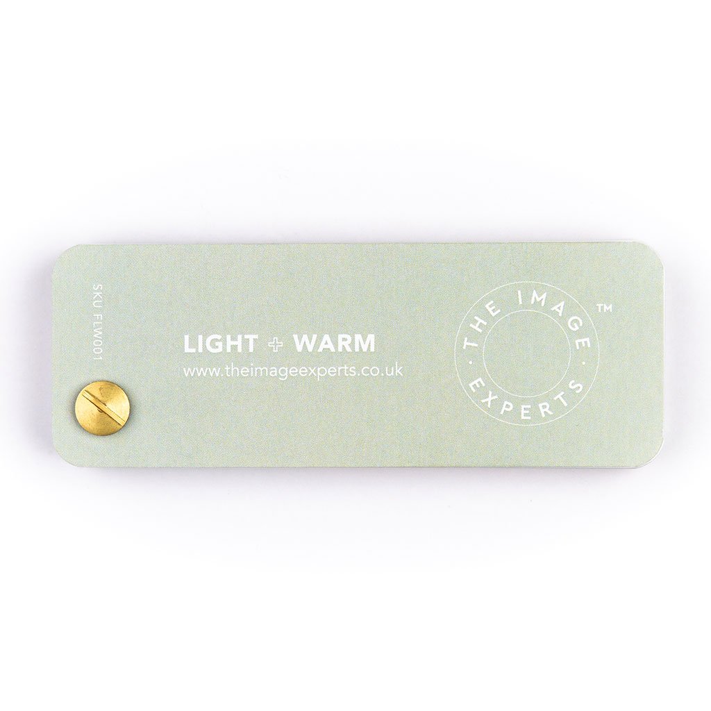 Light + Warm colour fan - back - For use in colour analysis.