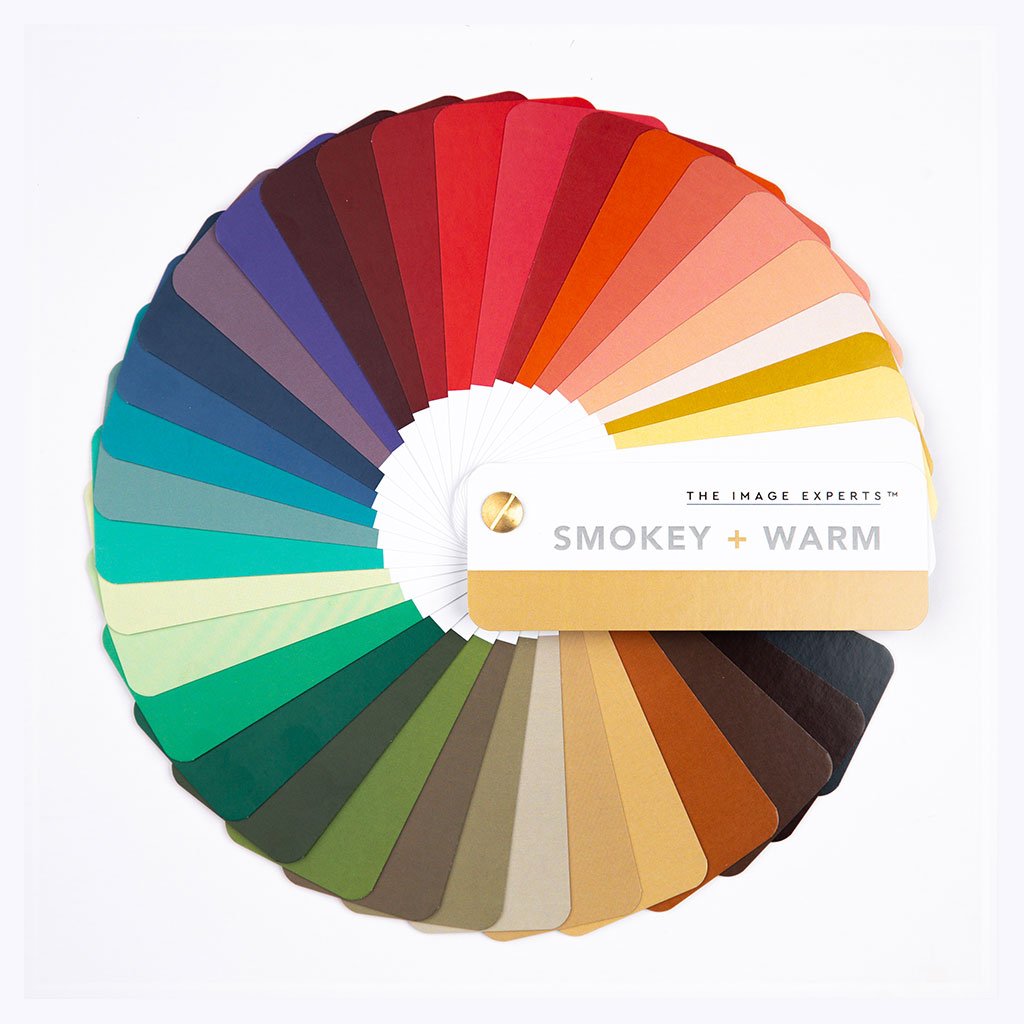 Smokey + Warm colour fan for image consultants